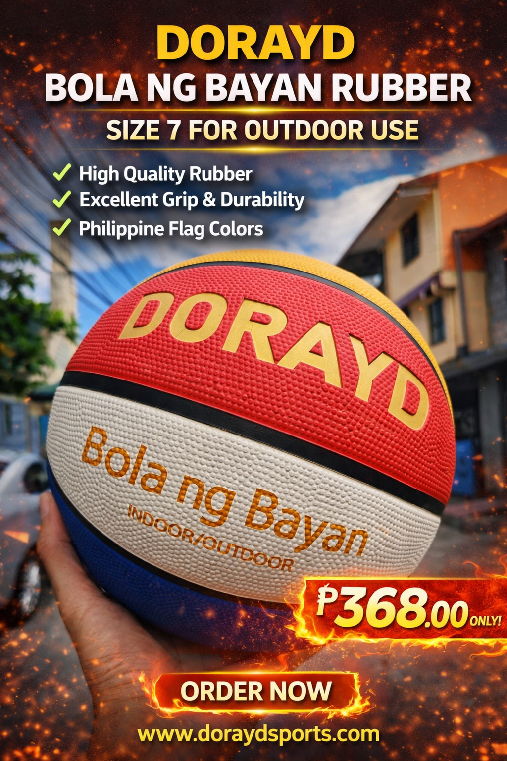 DORAYD Bola ng Bayan Rubber basketball product reference
