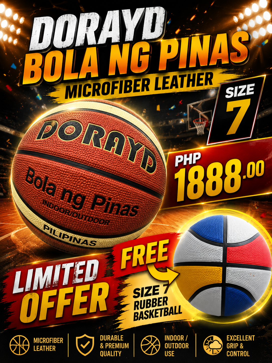 DORAYD basketball catalog example; not a promise of any particular custom printing method